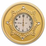 2025 Niue 1 oz Silver Proof Fabergé Gold Table Clock (Box & COA)