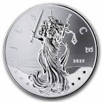 2025 Niue 1 oz Silver Proof-Like Lady Justice Coin