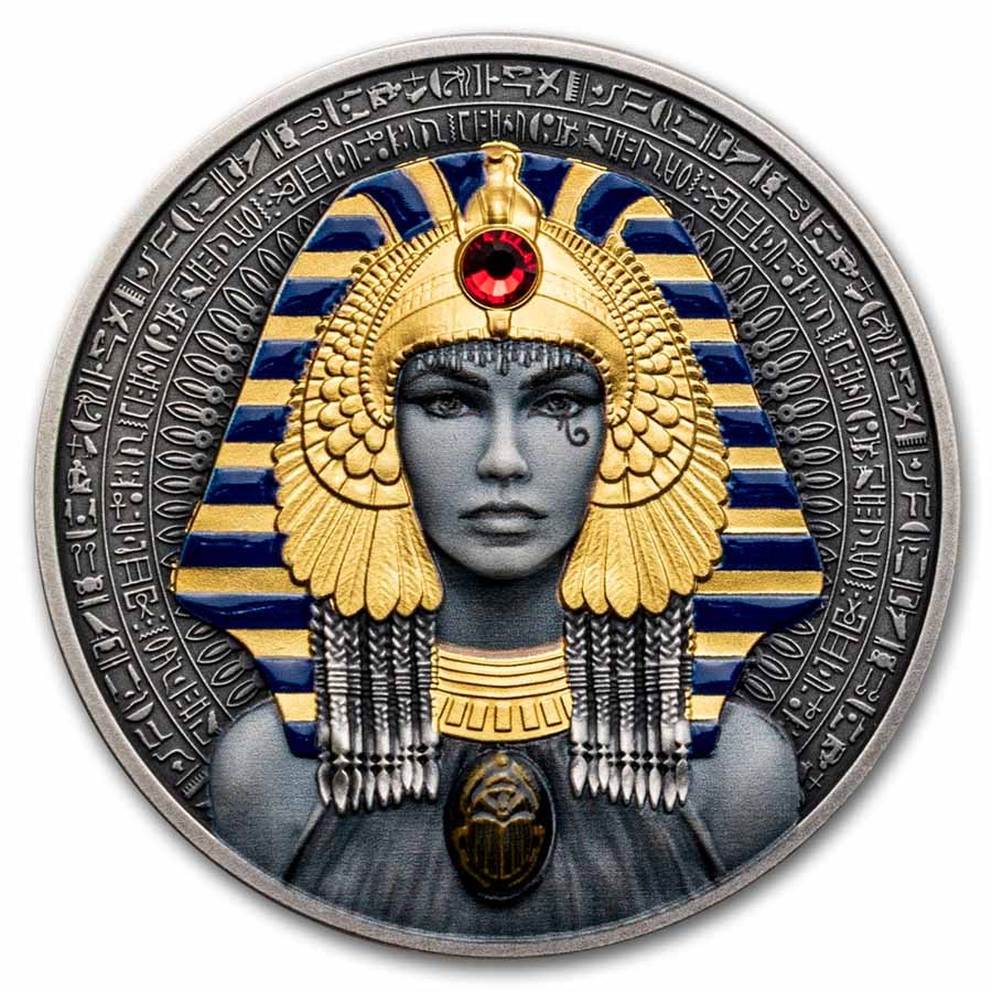 2025 Niue 2 oz Silver Antique Cleopatra (with Box & COA)