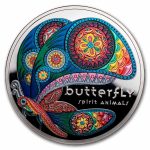 2025 Niue Silver Spirit Animals; Butterfly (With Box and COA)