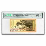 2025 Oklahoma 3 Goldback 24k Gold PMG 70 Limited Early Release