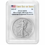 2025-(P) American Silver Eagle (Eagle Privy) MS-70 PCGS (FDI)