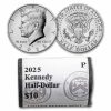2025-P Kennedy Half Dollar 20-Coin Roll BU