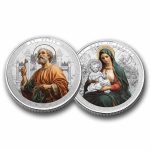 2025 Patron Saints St. Peter & Mary the Virgin 2-Coin Set (Color)