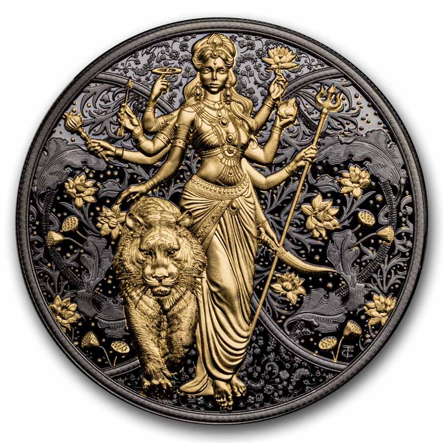 2025 Republic of Cameroon 1 oz Silver Hindu Religion: Durga