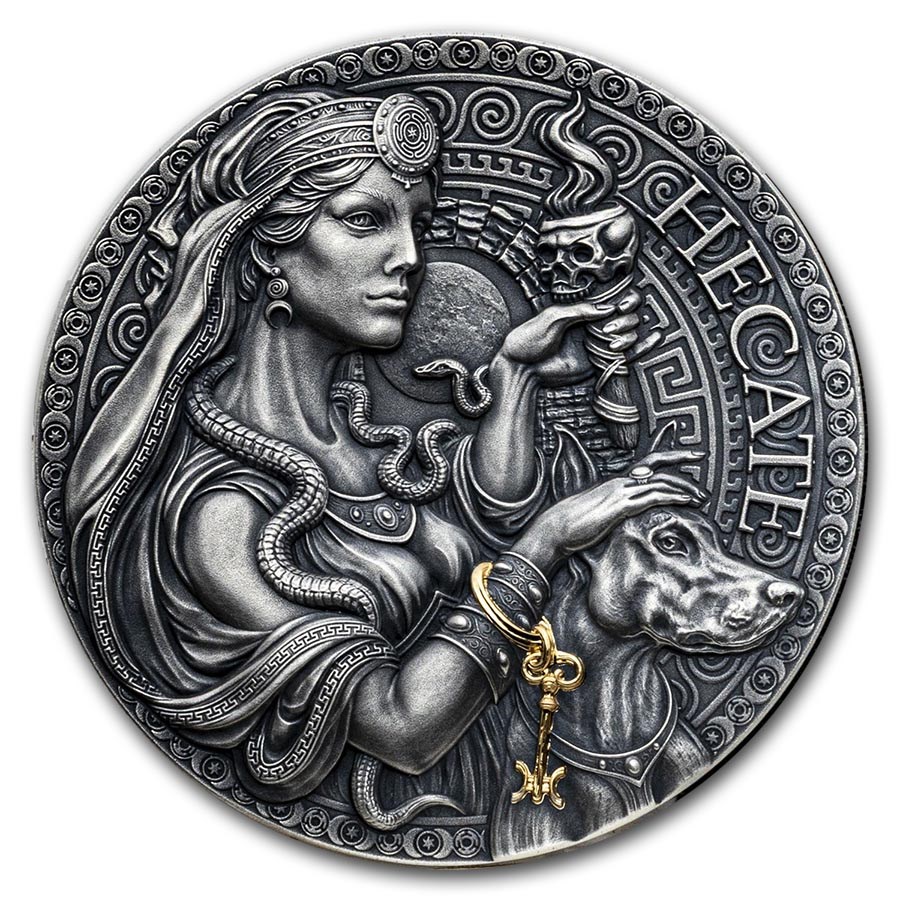 2025 Republic of Cameroon 2 oz Silver Greek Mythology; Hecate