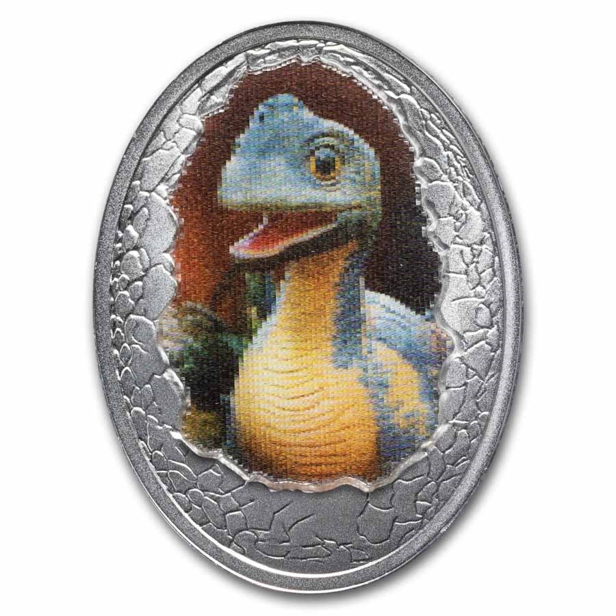2025 Republic of Cameroon Silver Dinosauria: Brachiosaurus