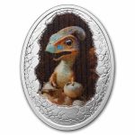 2025 Republic of Cameroon Silver Dinosauria: Parasaurolophus