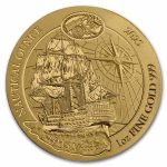 2025 Rwanda 1 oz Gold Nautical Ounce 260 Years of HMS Victory BU