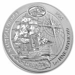 2025 Rwanda 1 oz Silver Nautical Ounce 260 Yrs of HMS Victory BU