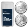 2025 S. Africa 1 oz Silver Krugerrand (25-Coin MintDirect® Tube)
