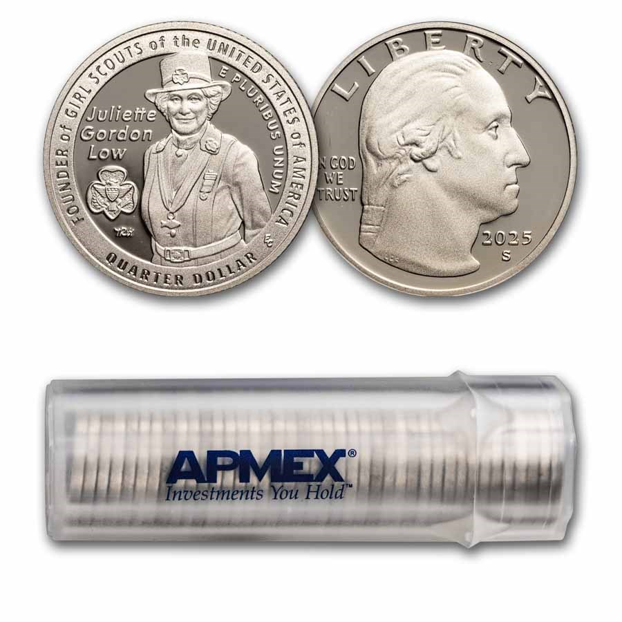 2025-S Juliette Gordon Low Women Quarter Gem Proof 40-Coin Roll