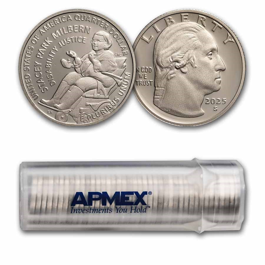 2025-S Stacey Park Milbern Women's Quarter Gem Proof 40-Coin Roll