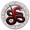 2025 Samoa 1 oz Silver $2 Lunar Year of The Snake (Colorized)