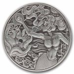 2025 Samoa 1 oz Silver 2 Tala Mermaid & Pearl (Antique)