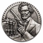 2025 Samoa 2 oz Silver Samuel Colt Antiqued High-Relief Coin