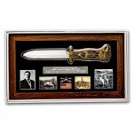 2025 Samoa 2 oz Silver Theodore Roosevelt Hunting Knife Coin