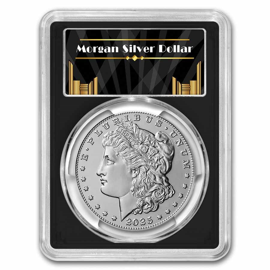 2025 Silver Morgan Dollar MS-70 PCGS (AR, Black Label)