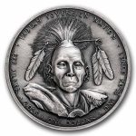2025 Sioux Nation 1 oz Silver UHR Antique Black Hawk