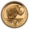 2025 South Africa 1/4 oz Proof Gold Big Five Rhino (w/ Box & COA)