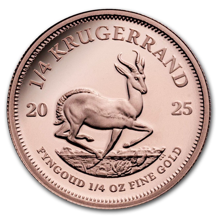 2025 South Africa 1/4 oz Proof Gold Krugerrand