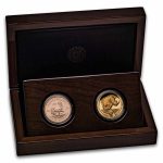 2025 South Africa 2-Coin Gold Krugerrand & Rhino Proof Set