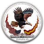 2025 Spain The American Bald Eagle 250th Anniv .925 Silver