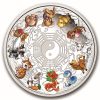 2025 TUV 5 oz Silver Colorized Twelve Baby Lunar Animals Proof