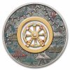 2025 Tuvalu 2 oz Silver Colorized & Antiqued Ferris Wheel (Box)