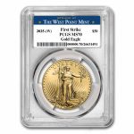 2025-(W) 1 oz American Gold Eagle MS-70 PCGS (FS, West Point)