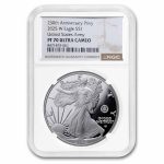 2025-W 1 oz Proof Silver Eagle PF-70 NGC (Army Privy)