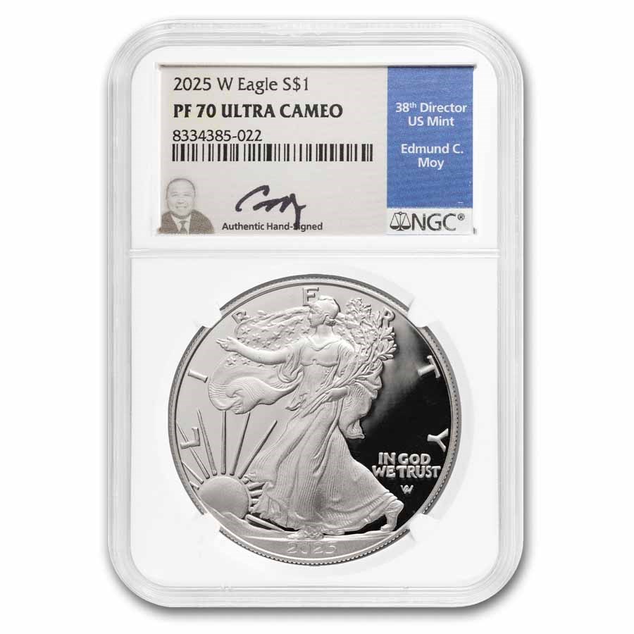 2025-W 1 oz Proof Silver Eagle PF-70 NGC (Moy)