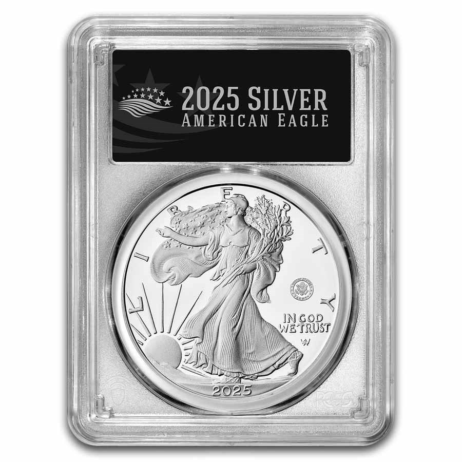 2025-W 1 oz Proof Silver Eagle PR-70 PCGS (Army Privy, FDI,Black)