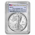 2025-W 1 oz Proof Silver Eagle PR-70 PCGS (Army Privy, FDI)