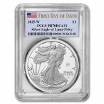 2025-W 1 oz Proof Silver Eagle PR-70 PCGS (Laser Privy, FDI)