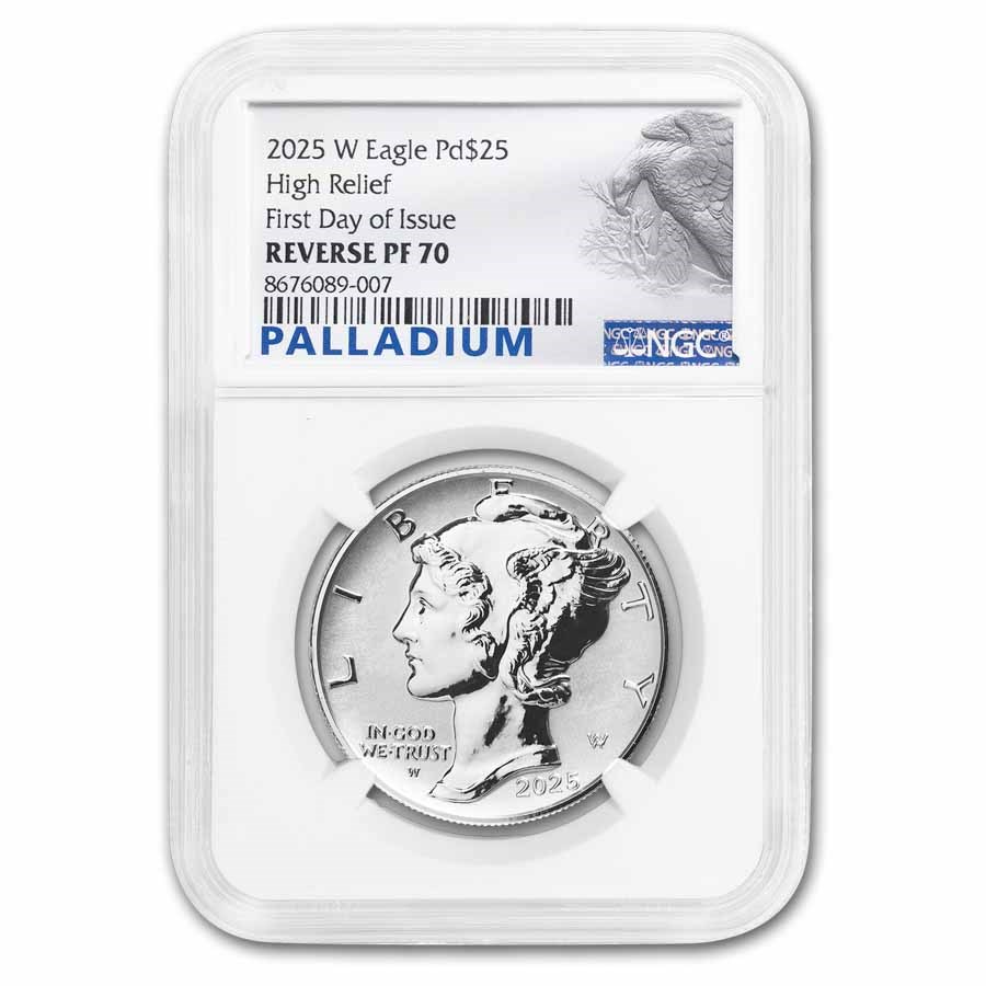 2025-W 1 oz Reverse Proof Palladium Eagle PF-70 NGC (FDI)