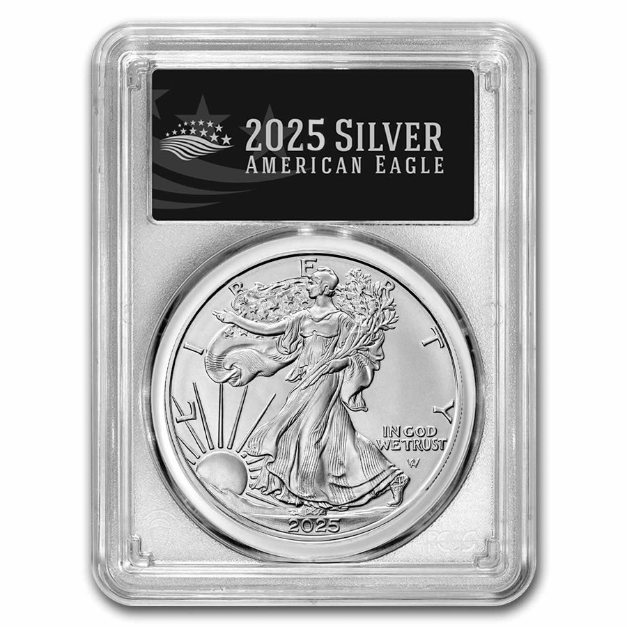 2025-(W) American Silver Eagle MS-70 PCGS (FDI, Black Label)