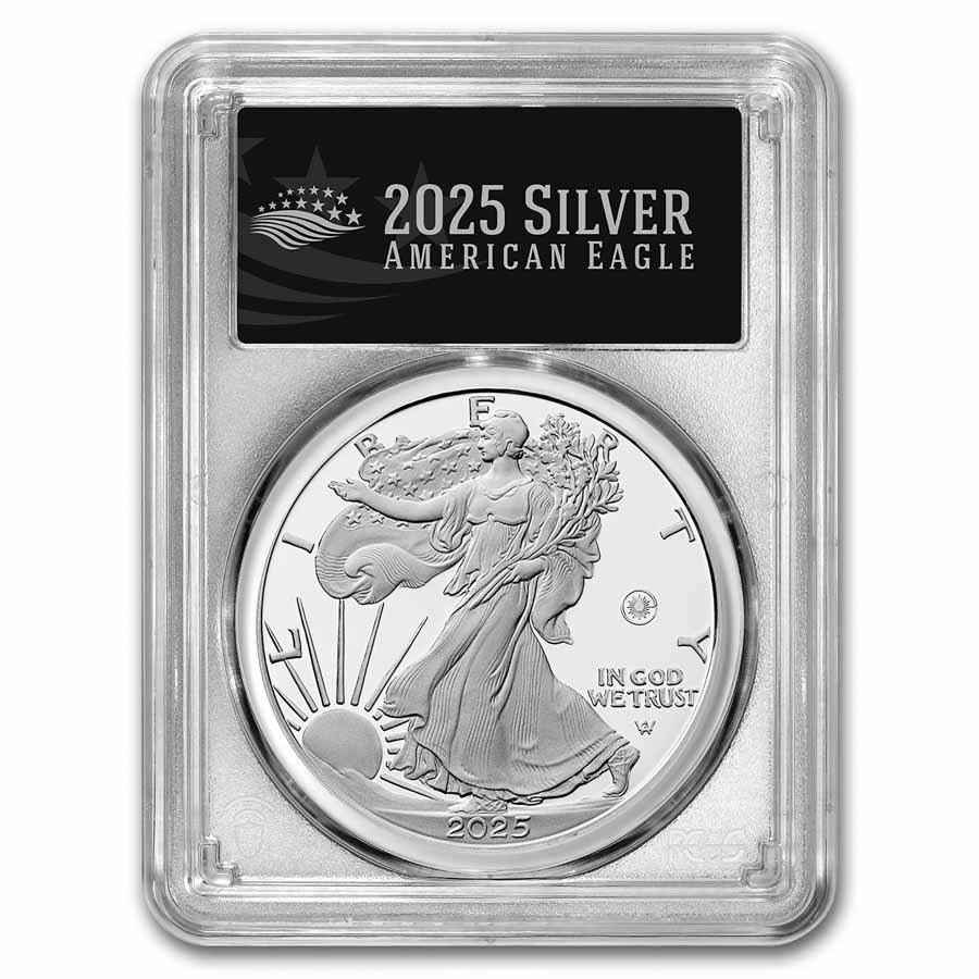 2025-W Proof Silver American Eagle PR-70 PCGS (Laser, FDI, Black)