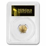 2026 1/10 oz American Gold Eagle MS-70 PCGS (FDI, Black Label)
