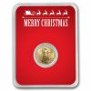 2026 1/10 oz American Gold Eagle - w/Red Merry Christmas Card