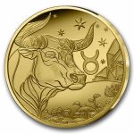 2026 1/2 gram Proof Gold €5 Astro: Taurus