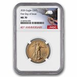 2026 1/2 oz American Gold Eagle MS-70 NGC (FDI, 40th Anniversary)