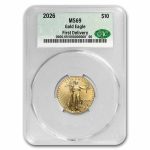 2026 1/4 oz American Gold Eagle MS-69 CAC (First Delivery)