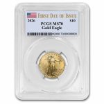 2026 1/4 oz American Gold Eagle MS-70 PCGS (First Day of Issue)