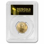 2026 1/4 oz American Gold Eagle MS-70 PCGS (FirstStrike®, Black)
