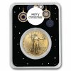 2026 1 oz American Gold Eagle - w/Elegant Merry Christmas Card