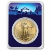 2026 1 oz American Gold Eagle - w/Starry Night Nativity Card