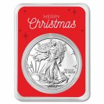 2026 1 oz American Silver Eagle - w/Christmas Snowy Village Card