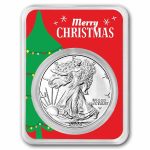 2026 1 oz American Silver Eagle - w/Merry Christmas Tree Card