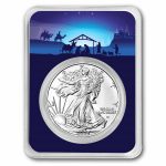2026 1 oz American Silver Eagle - w/Starry Night Nativity Card